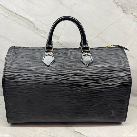 Louis Vuitton Black Epi Speedy 35 - Picture 3 of 17